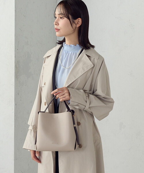 MONO COMME CA(モノコムサ)の「2WAY ワンショルダー(ショルダーバッグ・レディース・ベージュ/ブラック/グレー・FREE)」の3枚目の写真