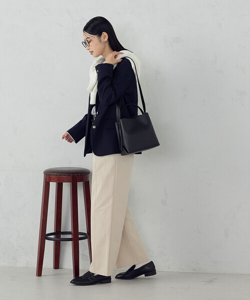 MONO COMME CA(モノコムサ)の「2WAY ワンショルダー(ショルダーバッグ・レディース・ベージュ/ブラック/グレー・FREE)」の7枚目の写真