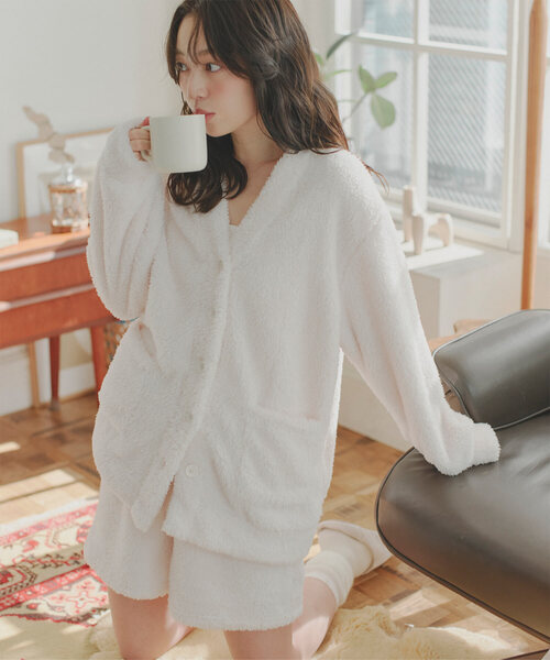 ルームウェア ] ボアカーディガン（ルームウェア/パジャマ）｜KOBE