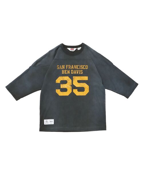 BEN DAVIS(ベンデイビス)の「【BEN DAVIS(ベンデイビス)】VNTG FOOTBALL TEE / Tシャツ クルーネック 七分丈 ナンバリング プリント ユニセックス 加工(Tシャツ/カットソー・メンズ・ブラック/ネイビー/レッド/ホワイト系その他・X-LARGE/LARGE/MEDIUM)」の20枚目の写真