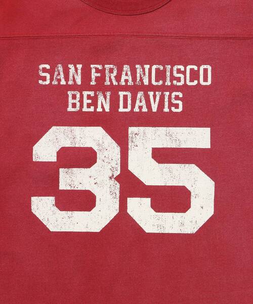 BEN DAVIS(ベンデイビス)の「【BEN DAVIS(ベンデイビス)】VNTG FOOTBALL TEE / Tシャツ クルーネック 七分丈 ナンバリング プリント ユニセックス 加工(Tシャツ/カットソー・メンズ・ブラック/ネイビー/レッド/ホワイト系その他・X-LARGE/LARGE/MEDIUM)」の17枚目の写真