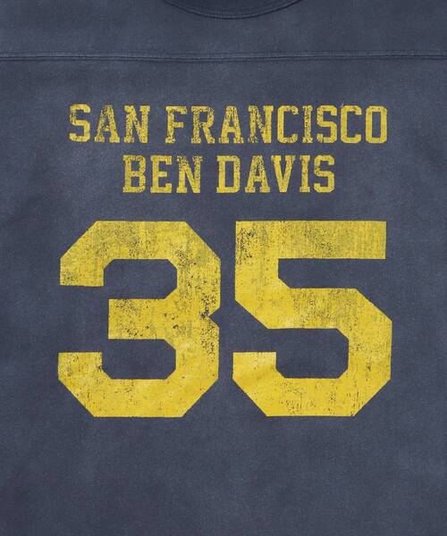 BEN DAVIS(ベンデイビス)の「【BEN DAVIS(ベンデイビス)】VNTG FOOTBALL TEE / Tシャツ クルーネック 七分丈 ナンバリング プリント ユニセックス 加工(Tシャツ/カットソー・メンズ・ブラック/ネイビー/レッド/ホワイト系その他・X-LARGE/LARGE/MEDIUM)」の11枚目の写真