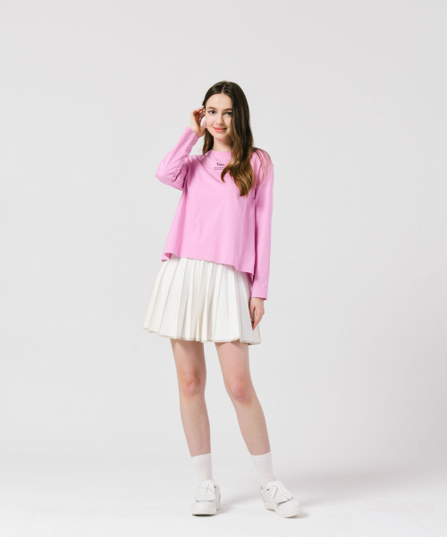 LORDLOAR(ロードロアル)の「ロロプリンティングベーシック長袖Tシャツ PINK(Tシャツ/カットソー・レディース・その他・MEDIUM/SMALL/LARGE)」の2枚目の写真