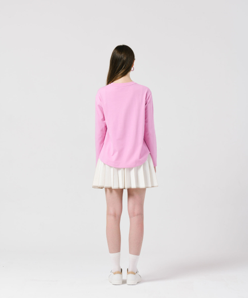 LORDLOAR(ロードロアル)の「ロロプリンティングベーシック長袖Tシャツ PINK(Tシャツ/カットソー・レディース・その他・MEDIUM/SMALL/LARGE)」の5枚目の写真