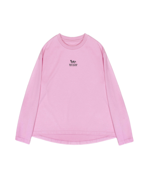 LORDLOAR(ロードロアル)の「ロロプリンティングベーシック長袖Tシャツ PINK(Tシャツ/カットソー・レディース・その他・MEDIUM/SMALL/LARGE)」の6枚目の写真