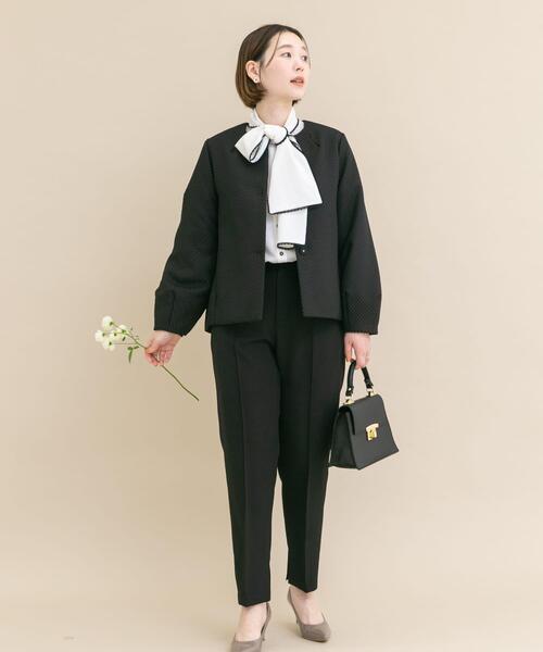 URBAN RESEARCH ROSSO WOMEN(アーバンリサーチ ロッソ)の「『WEB/一部店舗限定』中綿ジャガードジャケット(ダウンジャケット/コート・レディース・ブラック・FREE)」の4枚目の写真