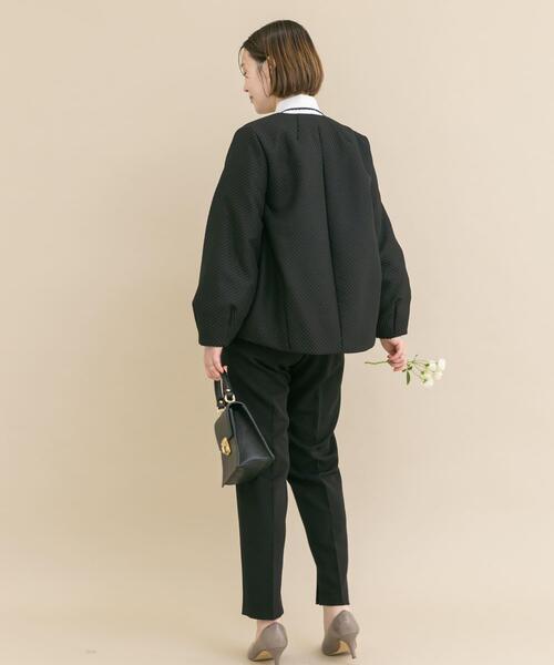 URBAN RESEARCH ROSSO WOMEN(アーバンリサーチ ロッソ)の「『WEB/一部店舗限定』中綿ジャガードジャケット(ダウンジャケット/コート・レディース・ブラック・FREE)」の5枚目の写真