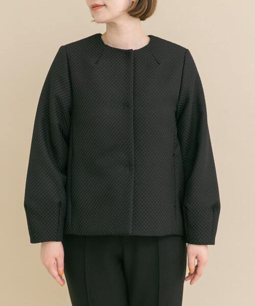 URBAN RESEARCH ROSSO WOMEN(アーバンリサーチ ロッソ)の「『WEB/一部店舗限定』中綿ジャガードジャケット(ダウンジャケット/コート・レディース・ブラック・FREE)」の9枚目の写真