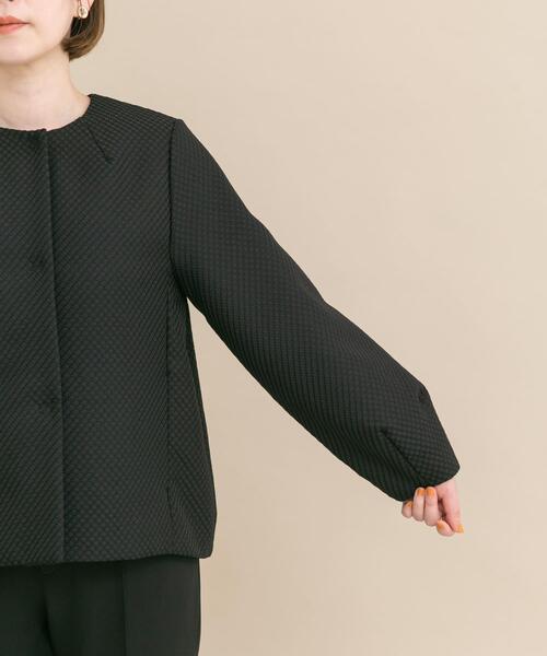 URBAN RESEARCH ROSSO WOMEN(アーバンリサーチ ロッソ)の「『WEB/一部店舗限定』中綿ジャガードジャケット(ダウンジャケット/コート・レディース・ブラック・FREE)」の12枚目の写真