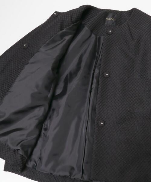 URBAN RESEARCH ROSSO WOMEN(アーバンリサーチ ロッソ)の「『WEB/一部店舗限定』中綿ジャガードジャケット(ダウンジャケット/コート・レディース・ブラック・FREE)」の15枚目の写真