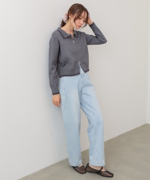 Bab(バブ)の「ラインカーデ(カーディガン/ボレロ・レディース・グレー/チャコールグレー・FREE)」の22枚目の写真