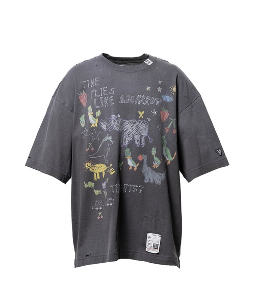 Maison MIHARA YASUHIRO(メゾンミハラヤスヒロ)の「Kids Doodle Printed T-shirt(Tシャツ/カットソー・メンズ・ホワイト/ブラック/グレー・44/48/46)」の2枚目の写真