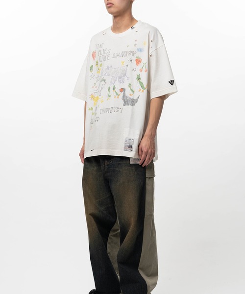 Maison MIHARA YASUHIRO(メゾンミハラヤスヒロ)の「Kids Doodle Printed T-shirt(Tシャツ/カットソー・メンズ・ホワイト/ブラック/グレー・44/48/46)」の6枚目の写真