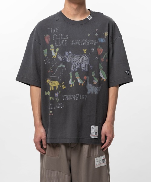 Maison MIHARA YASUHIRO(メゾンミハラヤスヒロ)の「Kids Doodle Printed T-shirt(Tシャツ/カットソー・メンズ・ホワイト/ブラック/グレー・44/48/46)」の13枚目の写真