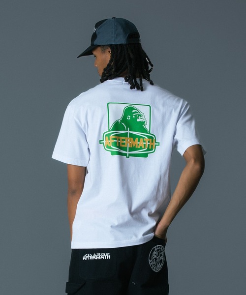 AFTERMATH(アフターマス)の「XLARGE×AFTERMATH S/S TEE(Tシャツ/カットソー・メンズ・ホワイト/ブラック・XL/L/M/S)」の1枚目の写真