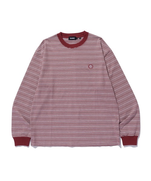 XLARGE（エクストララージ）の「STRIPE L/S TEE（Tシャツ/カットソー・メンズ・ブラック/ネイビー/バーガンディー・M/S/XL/L）」の15枚目の写真