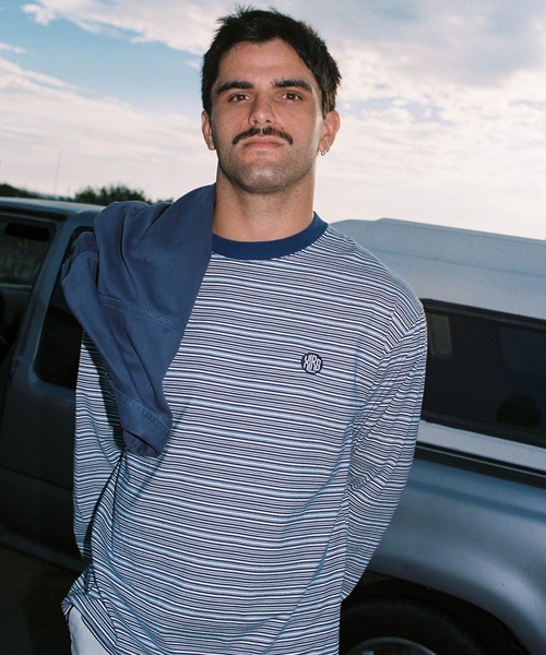 XLARGE（エクストララージ）の「STRIPE L/S TEE（Tシャツ/カットソー・メンズ・ブラック/ネイビー/バーガンディー・M/S/XL/L）」の16枚目の写真