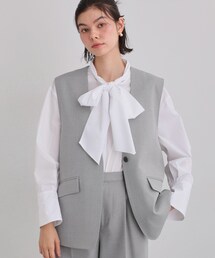 THE SHOP TK  | 【お仕事にもカジュアルにも】CAVIAN ジレ/セットアップ可(ベスト)