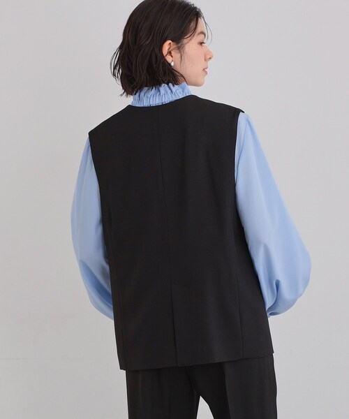 THE SHOP TK （ザ ショップ ティーケー ）の「【お仕事にもカジュアルにも】CAVIAN ジレ/セットアップ可（ベスト・レディース・ブラック/グレー/ライトベージュ・12/13）」の14枚目の写真