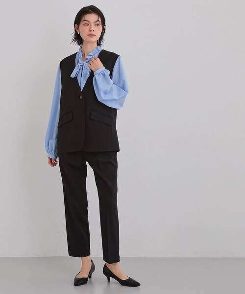 THE SHOP TK （ザ ショップ ティーケー ）の「【お仕事にもカジュアルにも】CAVIAN ジレ/セットアップ可（ベスト・レディース・ブラック/グレー/ライトベージュ・12/13）」の13枚目の写真