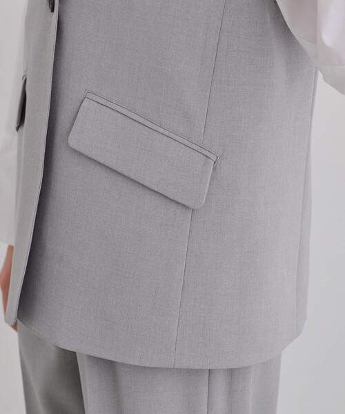 THE SHOP TK （ザ ショップ ティーケー ）の「【お仕事にもカジュアルにも】CAVIAN ジレ/セットアップ可（ベスト・レディース・ブラック/グレー/ライトベージュ・12/13）」の21枚目の写真