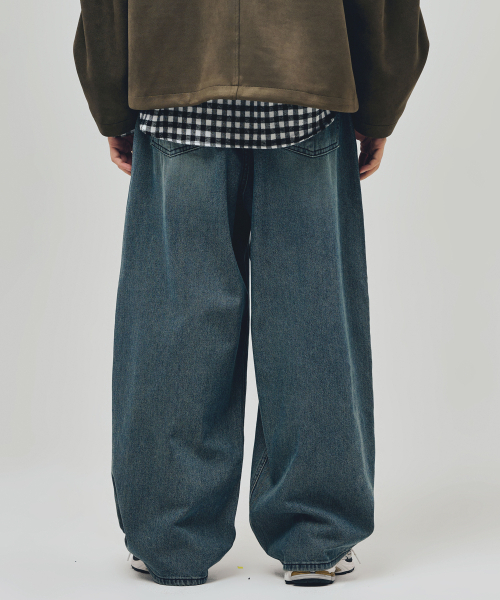 REFLYPERKY(リフライパーキー)の「LA8614アメイズフローワイドデニム(MESSY BLUE)(デニムパンツ・メンズ・その他・SMALL/X-SMALL/L(32)/M(30)/XL(34))」の3枚目の写真