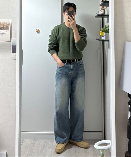 REFLYPERKY(リフライパーキー)の「LA8614アメイズフローワイドデニム(MESSY BLUE)(デニムパンツ・メンズ・その他・SMALL/X-SMALL/L(32)/M(30)/XL(34))」の5枚目の写真