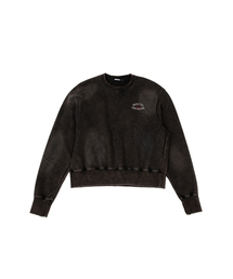 VINTAGE WASHED LIP SWEATSHIRT [BLACK]