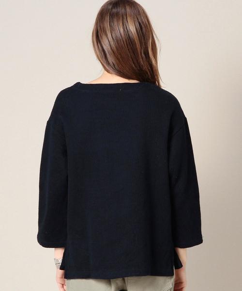 BEAUTY&YOUTH UNITED ARROWS(ビューティーアンドユースユナイテッドアローズ)の「BY ローゲージチュニック◆(Tシャツ/カットソー・レディース・ホワイト/ナチュラル/ネイビー・FREE)」の13枚目の写真