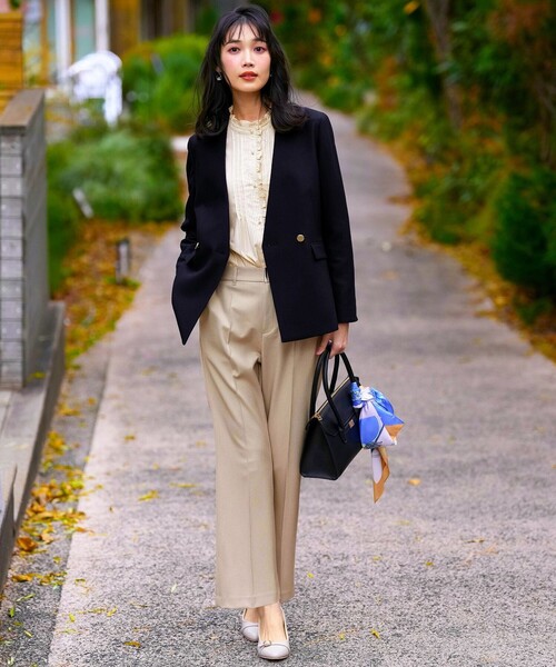 ANY SIS（エニィスィス）の「フリルスタンド シャツ（シャツ/ブラウス・レディース・ホワイト系/スカイブルー系1/ライトイエロー系1・X-LARGE）」の11枚目の写真