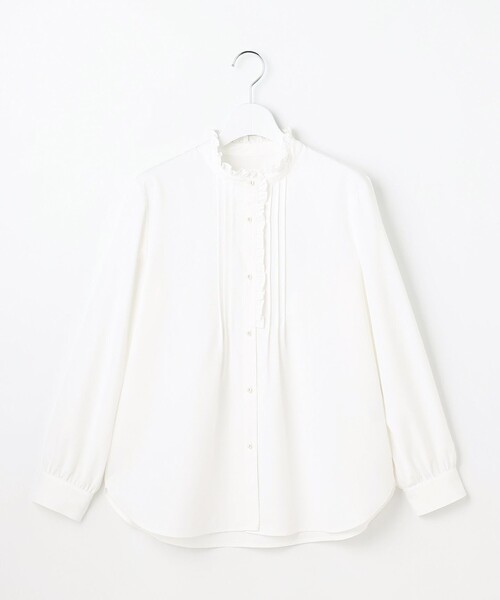 ANY SIS（エニィスィス）の「フリルスタンド シャツ（シャツ/ブラウス・レディース・ホワイト系/スカイブルー系1/ライトイエロー系1・X-LARGE）」の15枚目の写真