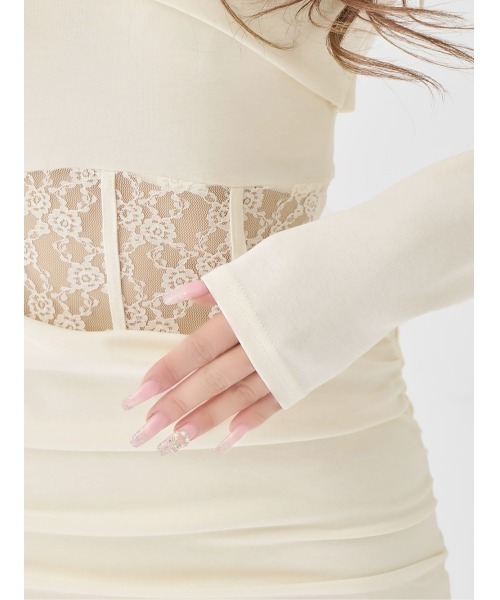 コルセットレースカットミニワンピース（ワンピース）｜Darich