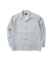 BLACKPP（ブラックピーピー）の「BLACK PP Vertical Stripe Open Collar Shirts（シャツ/ブラウス）」