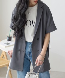 ReDial（リダイアル）の「麻調Wテーラードジャケット（テーラードジャケット）」