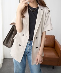 ReDial（リダイアル）の「麻調Wテーラードジャケット（テーラードジャケット）」