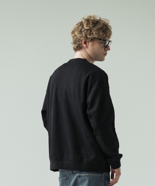 SLICK(スリック)の「【SLICK/スリック】Double Air Moss Stitch Henley Neck/ダブルエアー鹿の子ヘンリーネックプルオーバー(Tシャツ/カットソー・メンズ・ブラック/グレー/グレイッシュベージュ・1/2/3)」の6枚目の写真