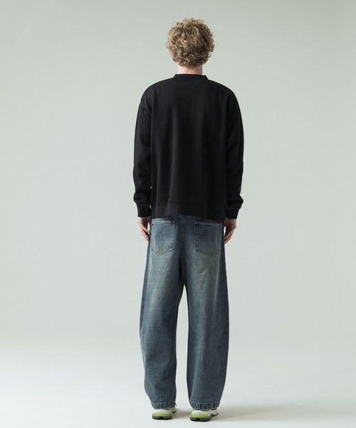 SLICK(スリック)の「【SLICK/スリック】Double Air Moss Stitch Henley Neck/ダブルエアー鹿の子ヘンリーネックプルオーバー(Tシャツ/カットソー・メンズ・ブラック/グレー/グレイッシュベージュ・1/2/3)」の14枚目の写真