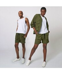 ATHPLATFORM（アスプラットフォーム）の「AU31PS01 ボリュームポケットランニングショーツ_カーキ（その他パンツ）」