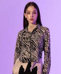 BABLETWO（ビーエイブルトゥー）の「ジブラシルキーシャツ（ベージュ）（シャツ/ブラウス）」