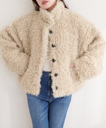 natural couture（ナチュラルクチュール）の「プードルファーミドルジャケット（その他アウター）」