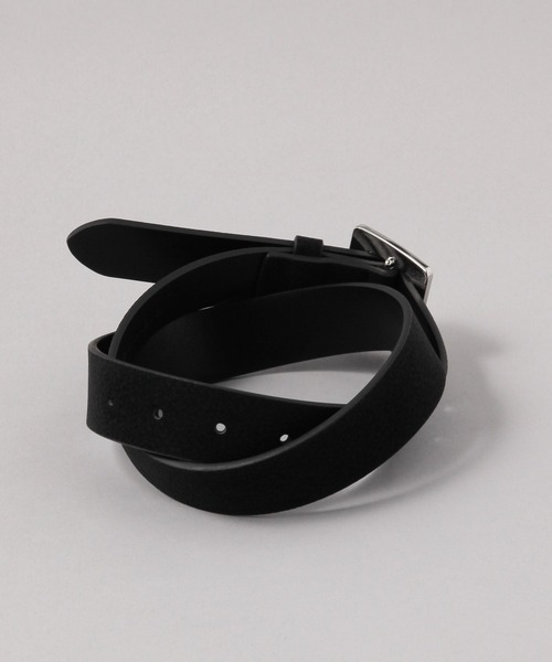 JEANASIS（ジーナシス）の「フレームバックルベルト/634535（ベルト・レディース・ベージュ系その他/ブラック系その他/ブラック・FREE）」の4枚目の写真