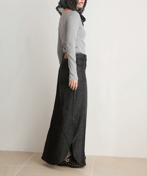 IENA LA BOUCLE（イエナラブークル）の「IENA LA BOUCLE コンパクトベアボートネックカット（Tシャツ/カットソー・レディース・ブラック/グレー/ホワイト・FREE）」の15枚目の写真