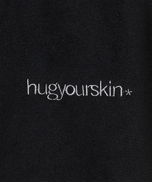 HUG YOUR SKIN(ハグユアスキン)の「ドローストリングフリースジップアップ(ブラック)(その他アウター・レディース・その他・FREE)」の4枚目の写真
