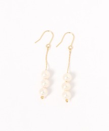 studio CLIP | 【daily CLIP】3連パール見えピアス(ピアス（両耳用）)