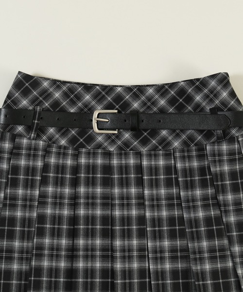 PHILLY（フィリー）の「《2点SET》ベルトセットチェックミニスカート（スカート・レディース・ブラック・FREE）」の13枚目の写真
