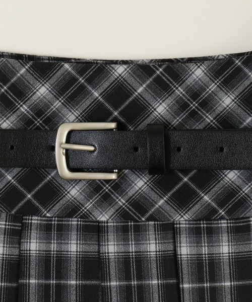 PHILLY（フィリー）の「《2点SET》ベルトセットチェックミニスカート（スカート・レディース・ブラック・FREE）」の15枚目の写真