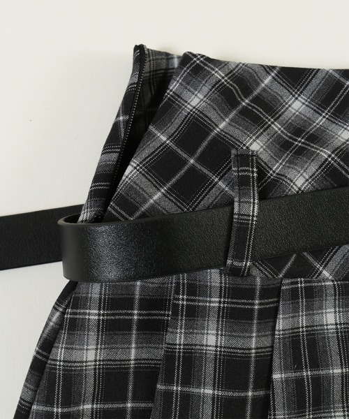 PHILLY（フィリー）の「《2点SET》ベルトセットチェックミニスカート（スカート・レディース・ブラック・FREE）」の17枚目の写真