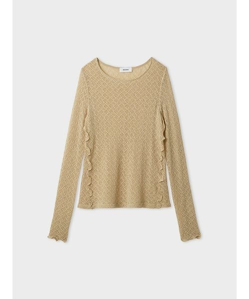 MIESROHE(ミースロエ)の「【洗える】レースカットトップス(Tシャツ/カットソー・レディース・ブラック/ホワイト/ベージュ・F)」の22枚目の写真