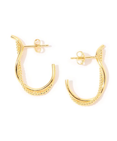 BAR JEWELLERY(バージュエリー)の「BAR Jewellery CONTRA ゴールドピアス(ピアス(両耳用)・レディース・ゴールド・FREE)」の1枚目の写真
