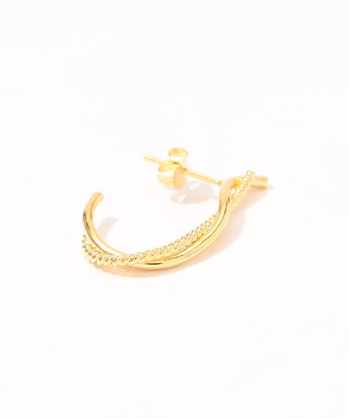 BAR Jewellery CONTRA ゴールドピアス（ピアス（両耳用））｜BAR